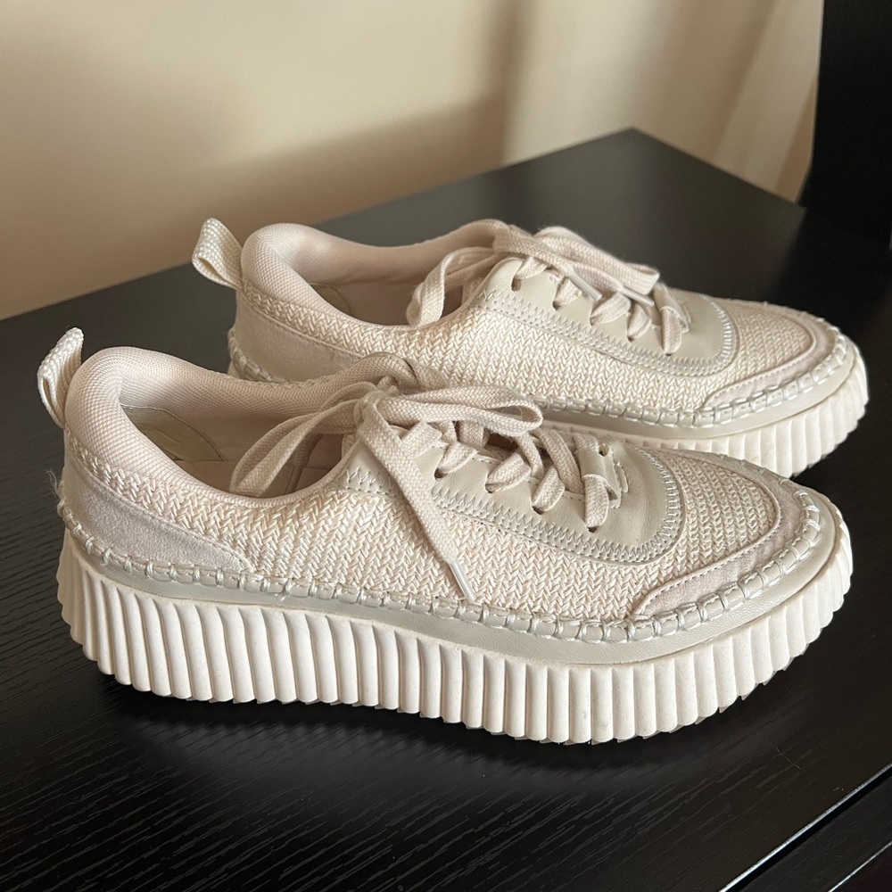 Stylish Cream Sneakers